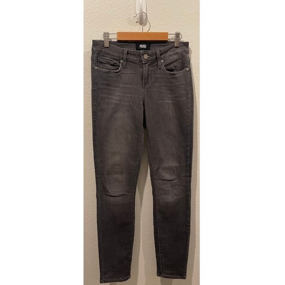 PAIGE Verdugo Ankle Black Jeans - Picture 1 of 5
